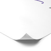 Poster Voyages violets stylisés floraux mariages Mariage  (Coin)