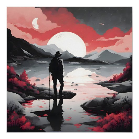 Poster Voyageur à Dusk (Devant)