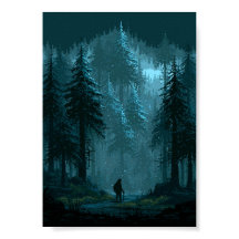 Voyageur Solitaire dans un paysage enneigé en Pixe