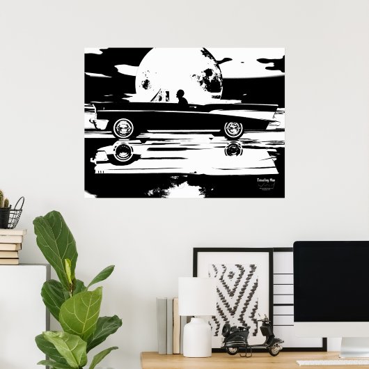 Poster Voyageurs (Bureau à domicile)