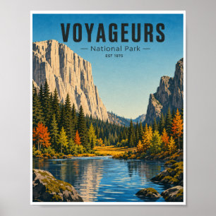 Poster Voyageurs National Park Voyage de Rêve