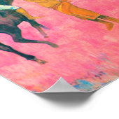 Poster Voyageurs sur la plage, Gauguin (Coin)