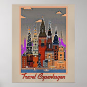 Poster Voyagez à Copenhague, Danemark (Devant)