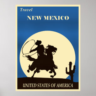 Poster Voyagez au Nouveau-Mexique