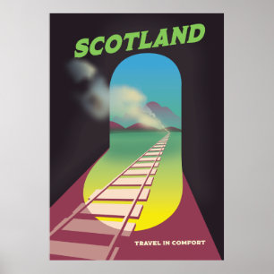 Poster Voyagez en confort Écosse