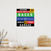 Poster Voyants d'autobus TTC de Toronto West End (Cuisine)