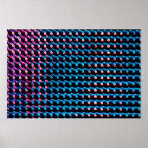 Poster Voyants lumineux sur le panneau d'affichage. Photo