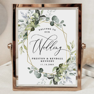 Poster Voyez le signe vert Mariage de l'Eucalyptus
