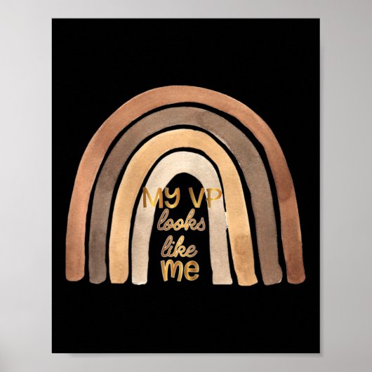 Poster Vp Ressemble À Moi Kamala Harris Enfant Fille Arc (Devant)