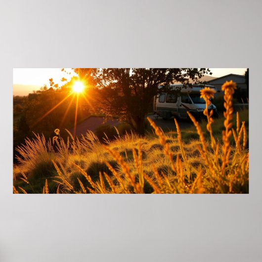 Poster VR dans un champ (Devant)