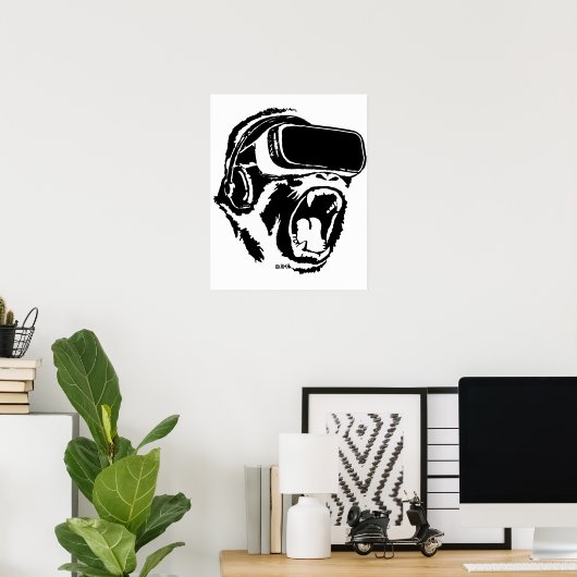 Poster VR Gorilla (Bureau à domicile)