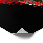 Poster Vrai amour éternité crâne couple (Coin)