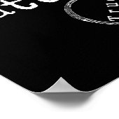 Poster Vrai faits Création de texte blanc (Coin)