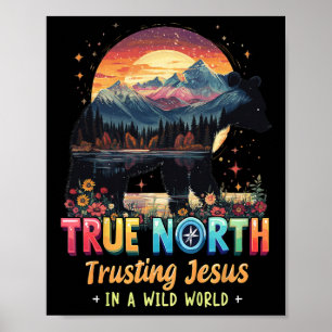 Poster Vrai Nord Faire Confiance à Jésus Dans un Monde Sa