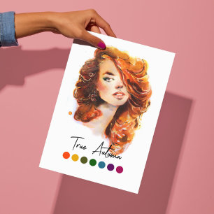 Poster Vrai Type d'automne Analyse des couleurs saisonniè