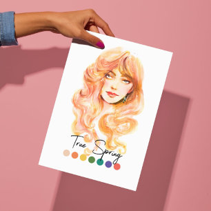 Poster Vrai Type de ressort Analyse des couleurs saisonni