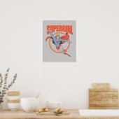 Poster Vrai Vintage Supergirl Flying Graphic (Cuisine)