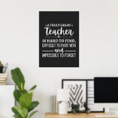 Poster Vraiment grand enseignant (Bureau à domicile)