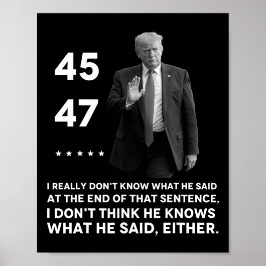 Poster Vraiment ne sais pas ce qu'il a dit à la fin de ce (Devant)