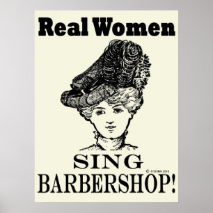 Poster Vrais femmes chante Barbershop