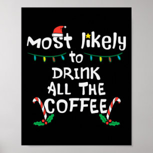 Poster Vraisemblablement Boire Tout Café Noël Noël Famill