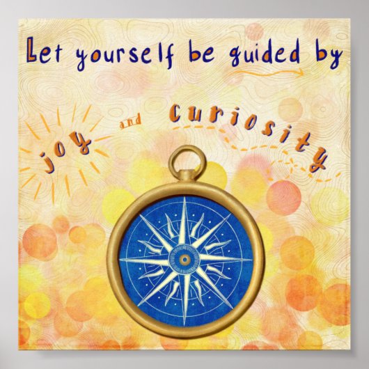 Poster - vreugde en nieuwsgierigheid (Voorkant)