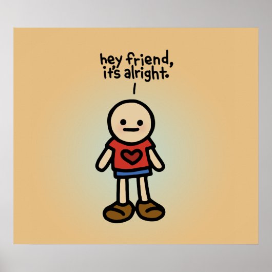 poster vriend. (Voorkant)