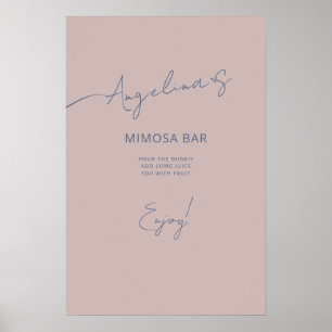 Poster Vrijgezellenfeest in een elegante stijl.