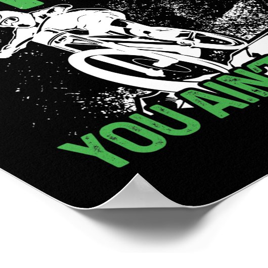 Poster VTT Cyclisme Si Idée Aint Flyin You (Coin)