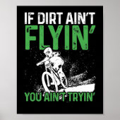 Poster VTT Cyclisme Si Idée Aint Flyin You (Devant)