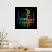 Poster vtt de descente vintage (Cuisine)