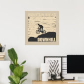 Poster VTT Downhill Vélos de Montagne (Bureau à domicile)