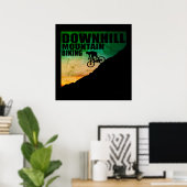 Poster VTT Downhill Vélos de Montagne (Bureau à domicile)