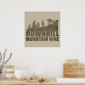 Poster VTT Downhill Vélos de Montagne (Cuisine)
