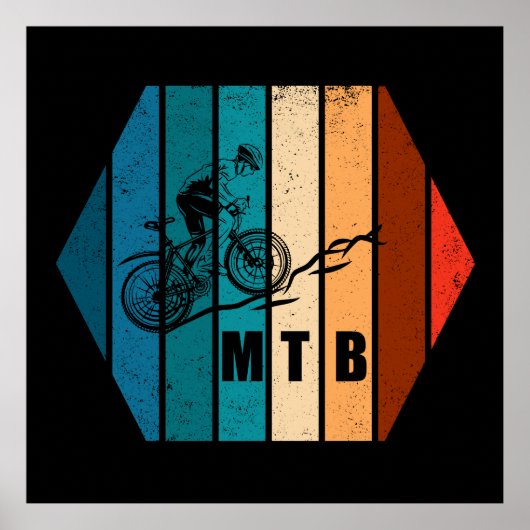 Poster VTT Downhill VTT de descente (Devant)