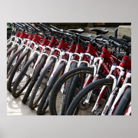 Poster VTT en rang (Devant)