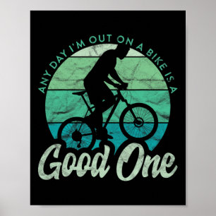 Poster Vtt Mtb N'importe Quel Jour Passé Sur Un Vélo Est