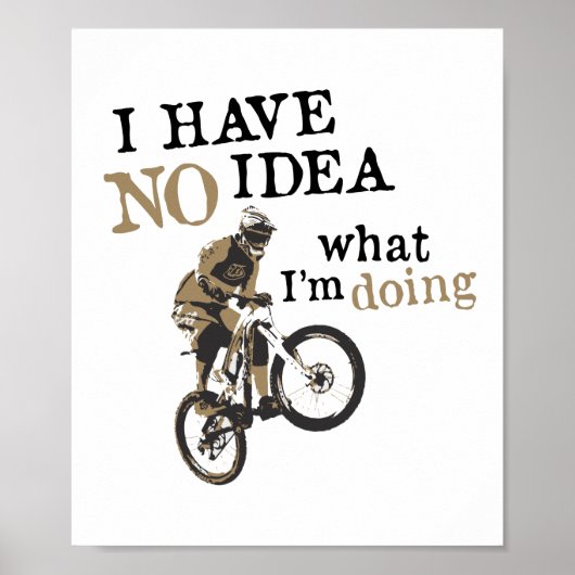 Poster VTT n'ont aucune idée de ce que je fais VTT (Devant)