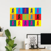 Poster VTT Pop Art (Bureau à domicile)
