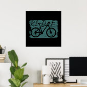 Poster vtt vintage (Bureau à domicile)