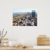 Poster Vue aérienne de Boston (Cuisine)