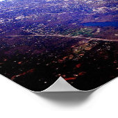 Poster Vue aérienne de Burke, Virginie (Coin)