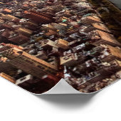 Poster Vue aérienne de Central Park au coucher du soleil (Coin)