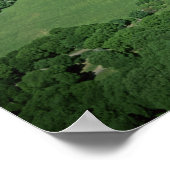 Poster Vue aérienne de Central Park et côté ouest (Coin)