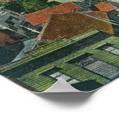 Poster Vue aérienne de CityVallejo, CA (Coin)