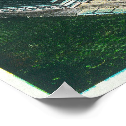 Poster Vue aérienne de Goodyear-Zeppelin Fabrication (Coin)