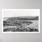 Poster Vue aérienne de Kodiak Alaska 1920 (Devant)