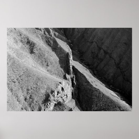 Poster Vue aérienne de la montagne (Devant)