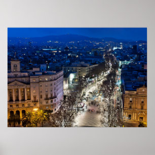 Poster Vue aérienne de La Rambla