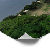 Poster Vue aérienne de la rivière Brisbane sur une nouvel (Coin)